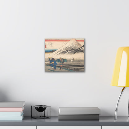 Hara: Morning Fuji - Tokaido 53 Stations Canvas Art | Hiroshige Japanese Woodblock Print