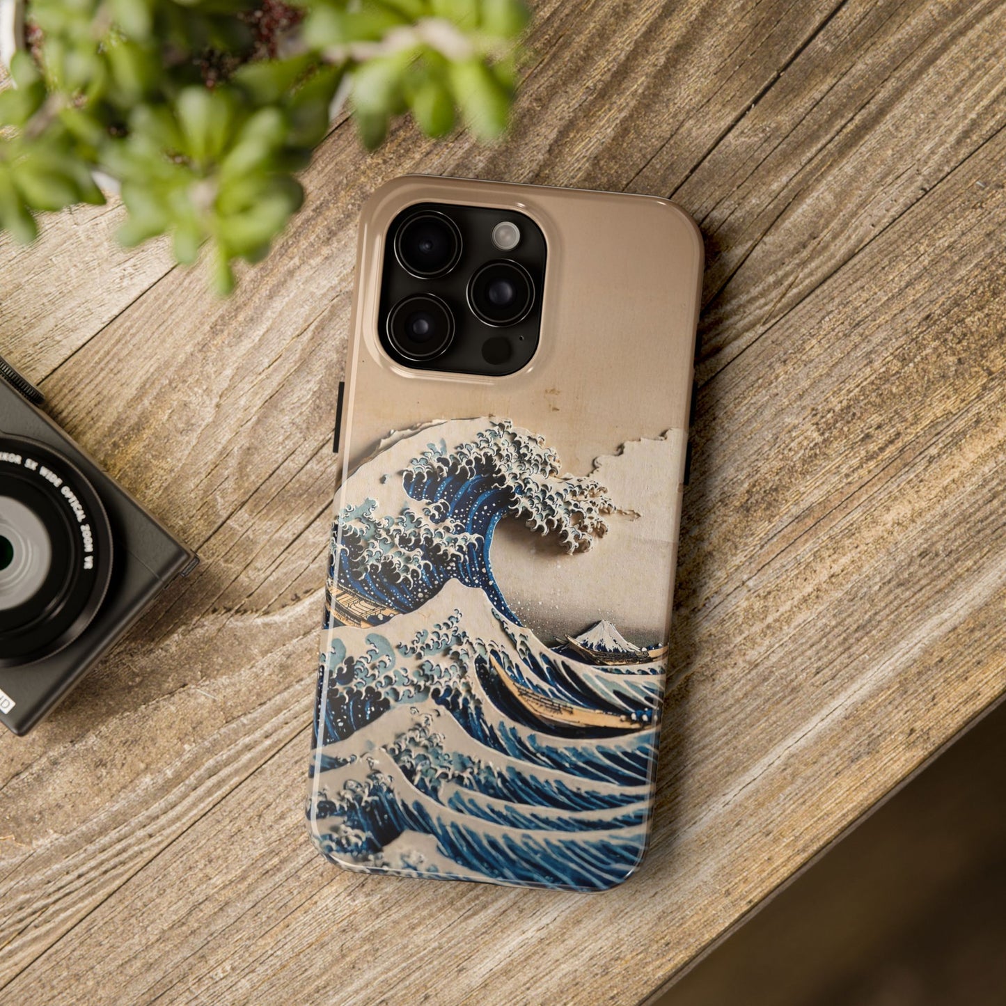 Japanese Great Wave Phone Case | Hokusai Katsushika 3D Art | Edo Era Masterpiece | Fuji Mountain