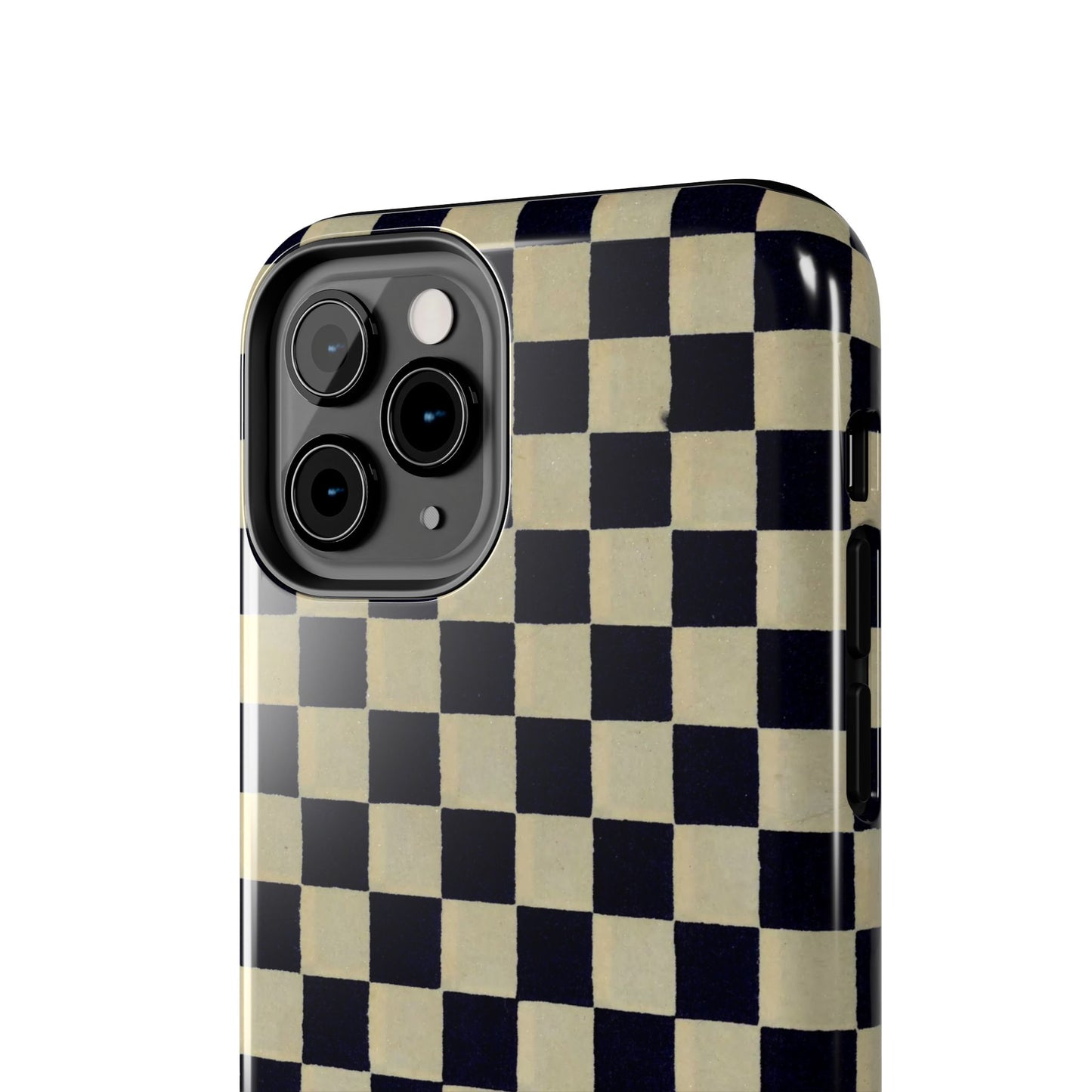 Ichimatsu Check Phone Case | Japanese Chiyogami Art | Taisho Modern Design 1926