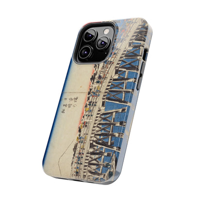 浮世絵ブリッジ・ミニマルスマホケース Ukiyo-e Bridge Minimalist Phone Case