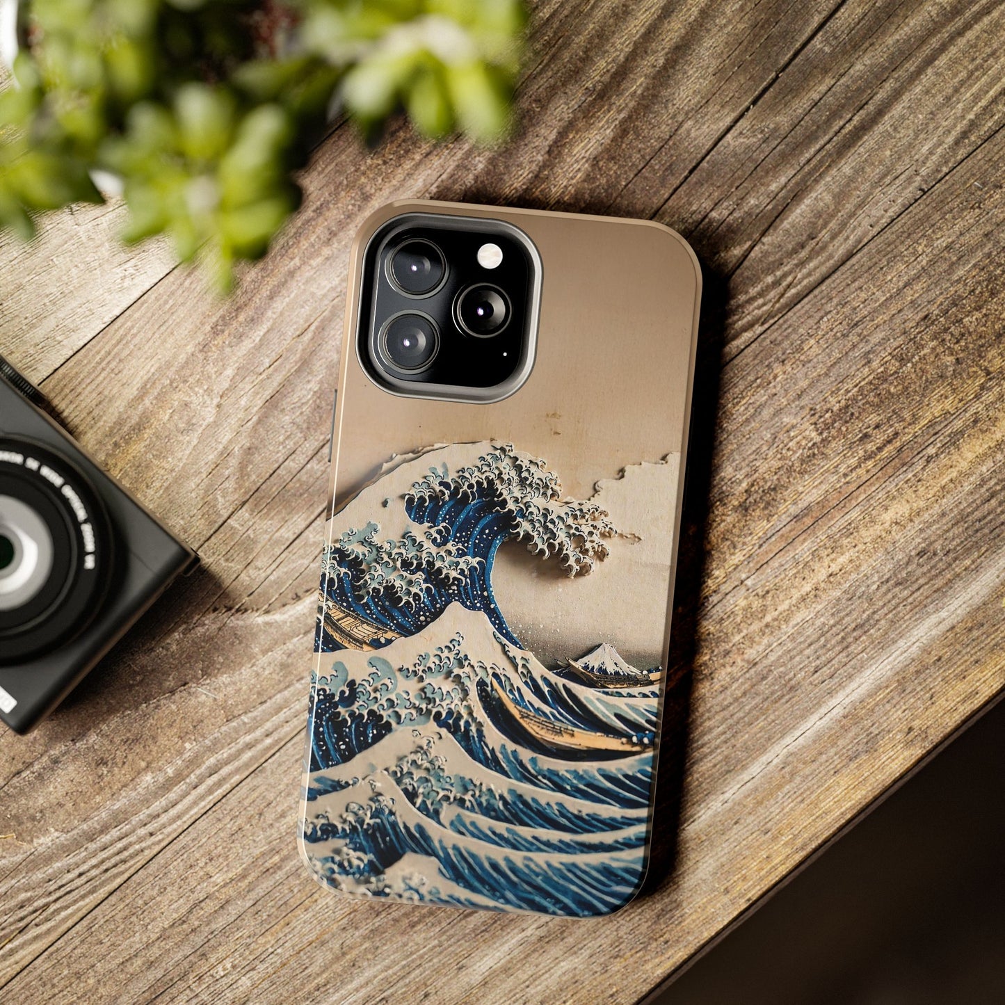 Japanese Great Wave Phone Case | Hokusai Katsushika 3D Art | Edo Era Masterpiece | Fuji Mountain