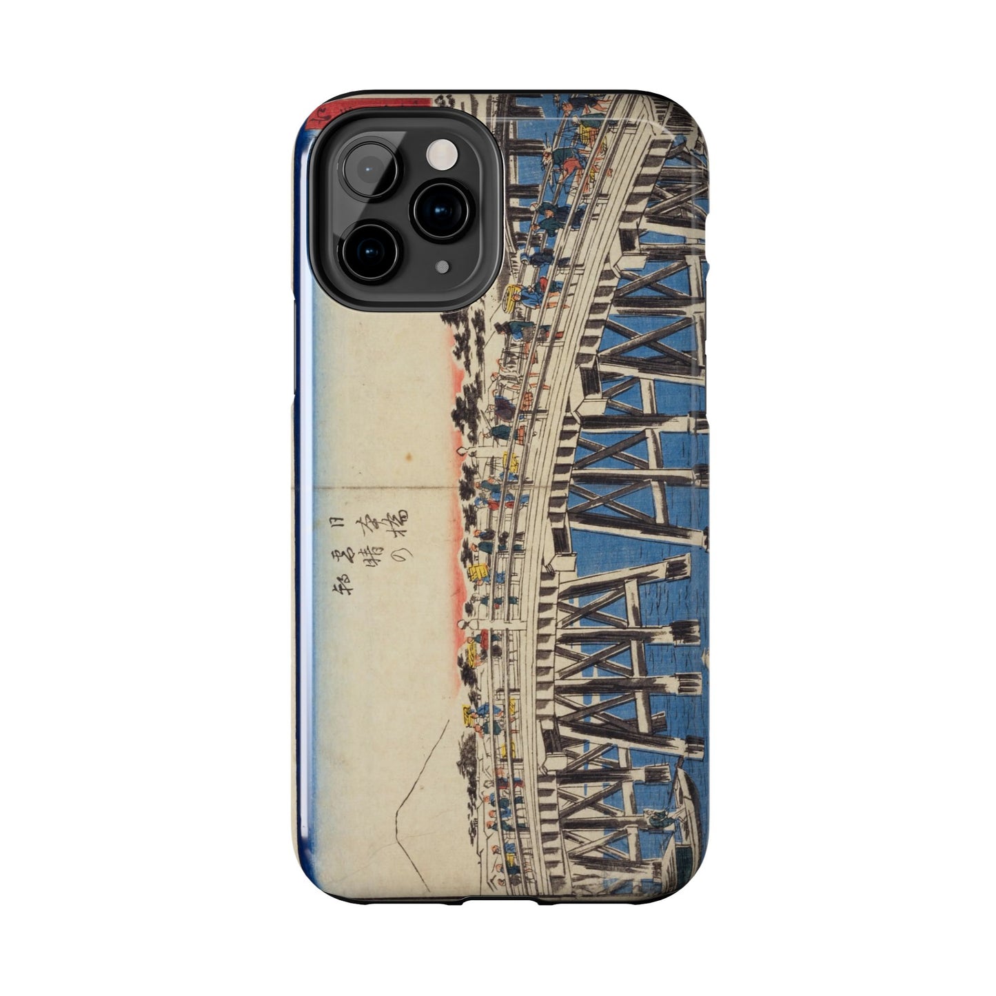 浮世絵ブリッジ・ミニマルスマホケース Ukiyo-e Bridge Minimalist Phone Case