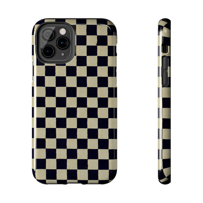 Ichimatsu Check Phone Case | Japanese Chiyogami Art | Taisho Modern Design 1926