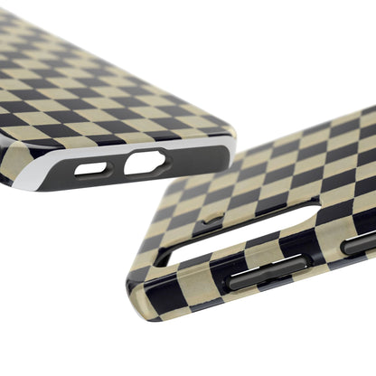 Ichimatsu Check Phone Case | Japanese Chiyogami Art | Taisho Modern Design 1926
