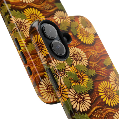 Japanese Dandelion Sunset Glow Tough Phone Case | Kamisaka Sekka 1901 | Meiji Era Art