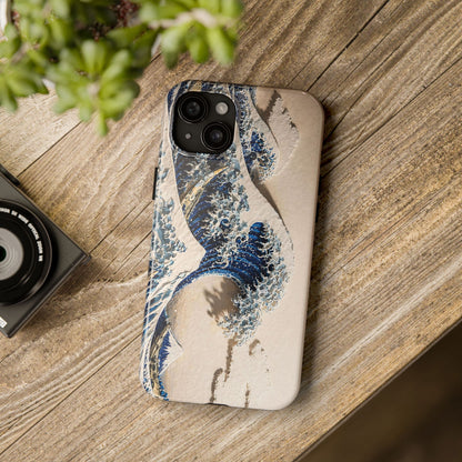 Great Wave 3D Embossed Tough Phone Case – Hokusai Japanese Art