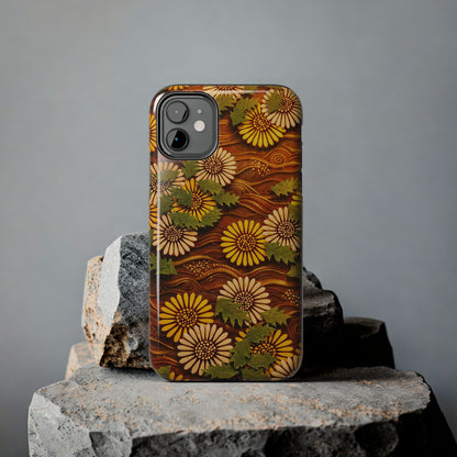 Japanese Dandelion Sunset Glow Tough Phone Case | Kamisaka Sekka 1901 | Meiji Era Art