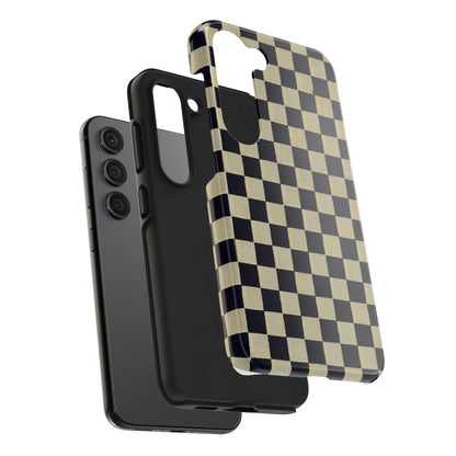 Ichimatsu Check Phone Case | Japanese Chiyogami Art | Taisho Modern Design 1926
