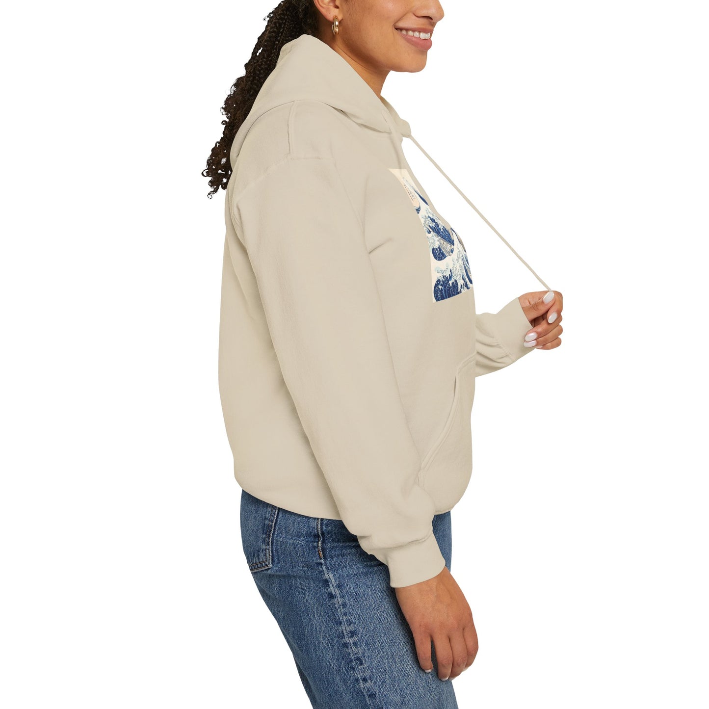Great Wave off Kanagawa Hoodie - Hokusai Japanese Ukiyo-e Unisex Sweatshirt