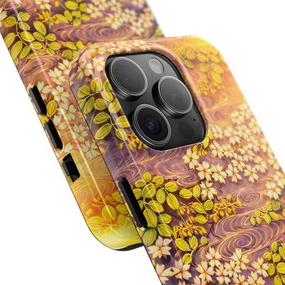 Sakura River Morning Light Phone Case – Japanese Chiyogami Inspired
