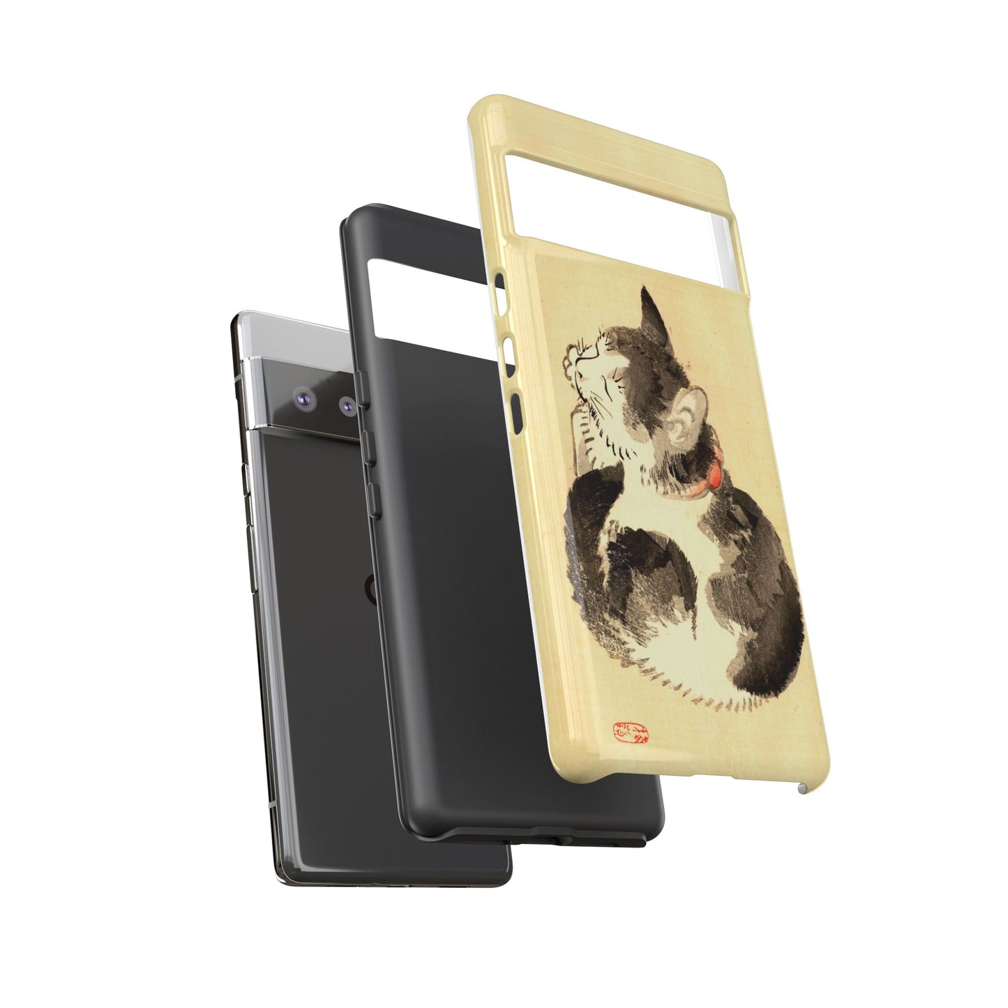 Sleeping Cat iPhone Case | Meiji Era Japanese Ink Painting | Ukiyo-e Art Phone Case | Vintage Japan Cat Gift