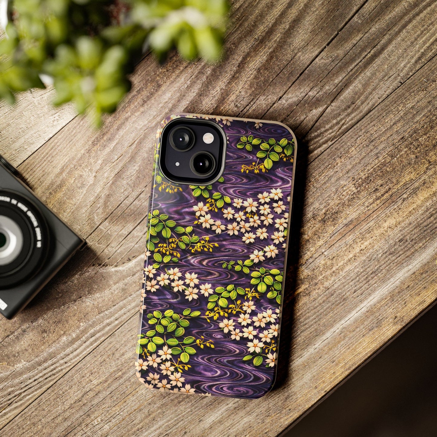 Sakura River Phone Case – Japanese Chiyogami Inspired Design