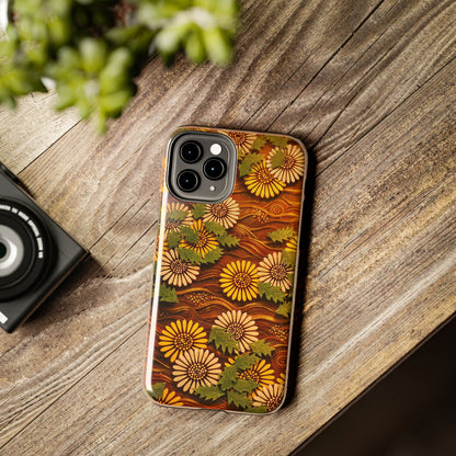 Japanese Dandelion Sunset Glow Tough Phone Case | Kamisaka Sekka 1901 | Meiji Era Art