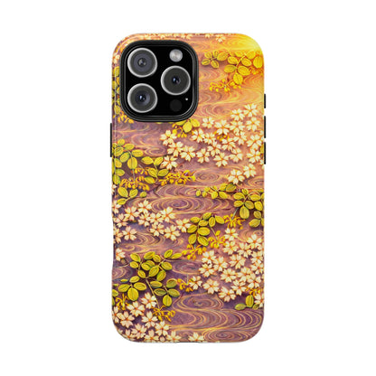 Sakura River Morning Light Phone Case – Japanese Chiyogami Inspired