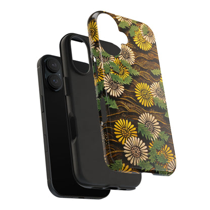 Japanese Dandelion Tough Phone Case | Kamisaka Sekka Zuanbyakushu 1901 | Meiji Era Art
