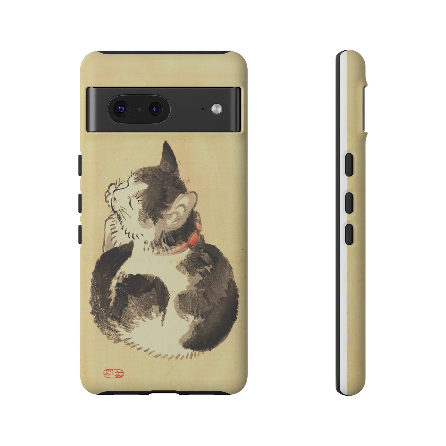 Sleeping Cat iPhone Case | Meiji Era Japanese Ink Painting | Ukiyo-e Art Phone Case | Vintage Japan Cat Gift