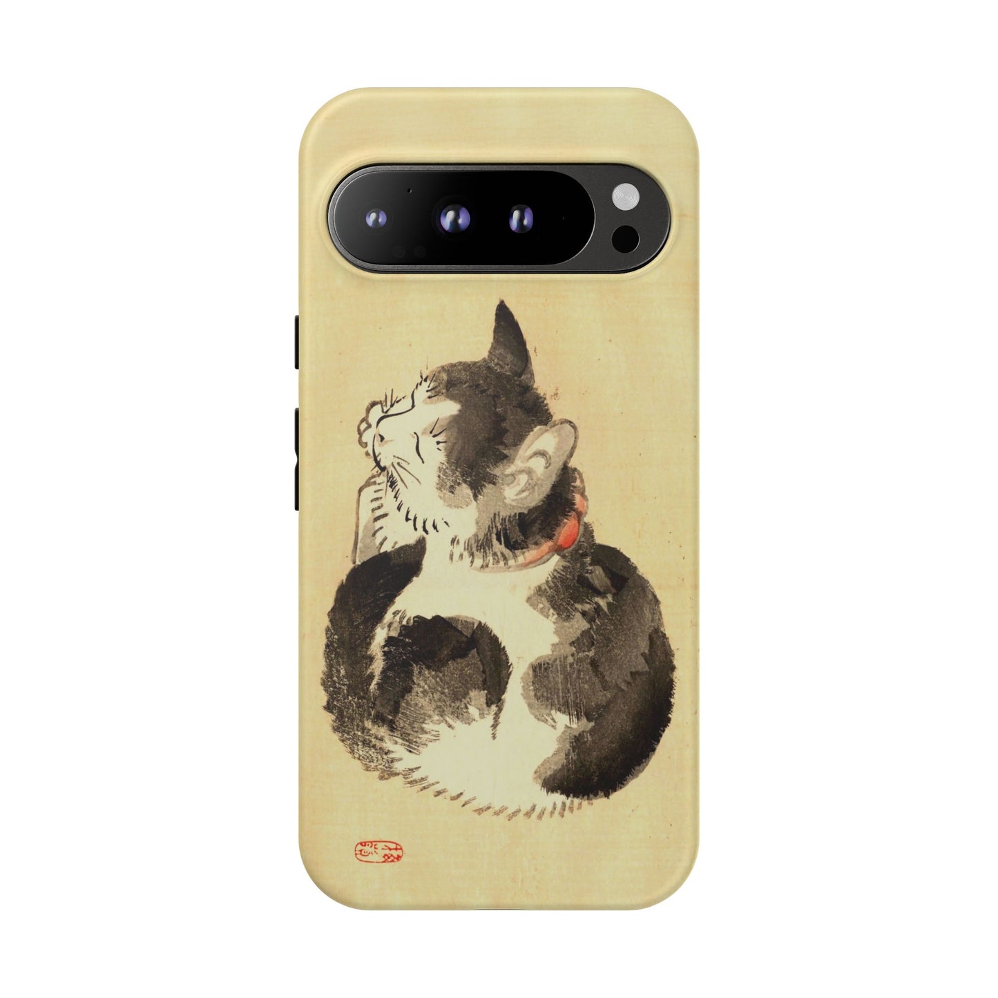 Sleeping Cat iPhone Case | Meiji Era Japanese Ink Painting | Ukiyo-e Art Phone Case | Vintage Japan Cat Gift
