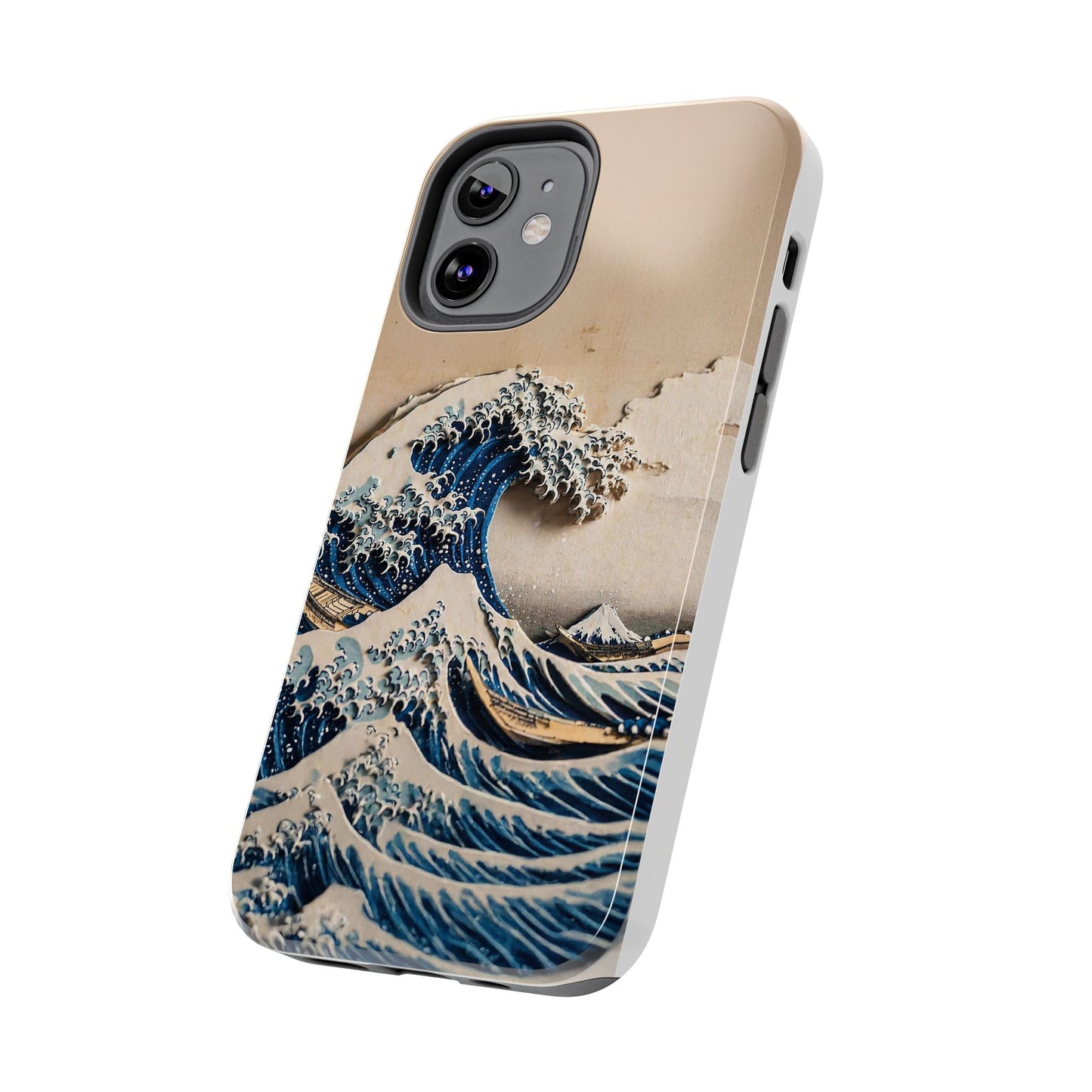 Japanese Great Wave Phone Case | Hokusai Katsushika 3D Art | Edo Era Masterpiece | Fuji Mountain
