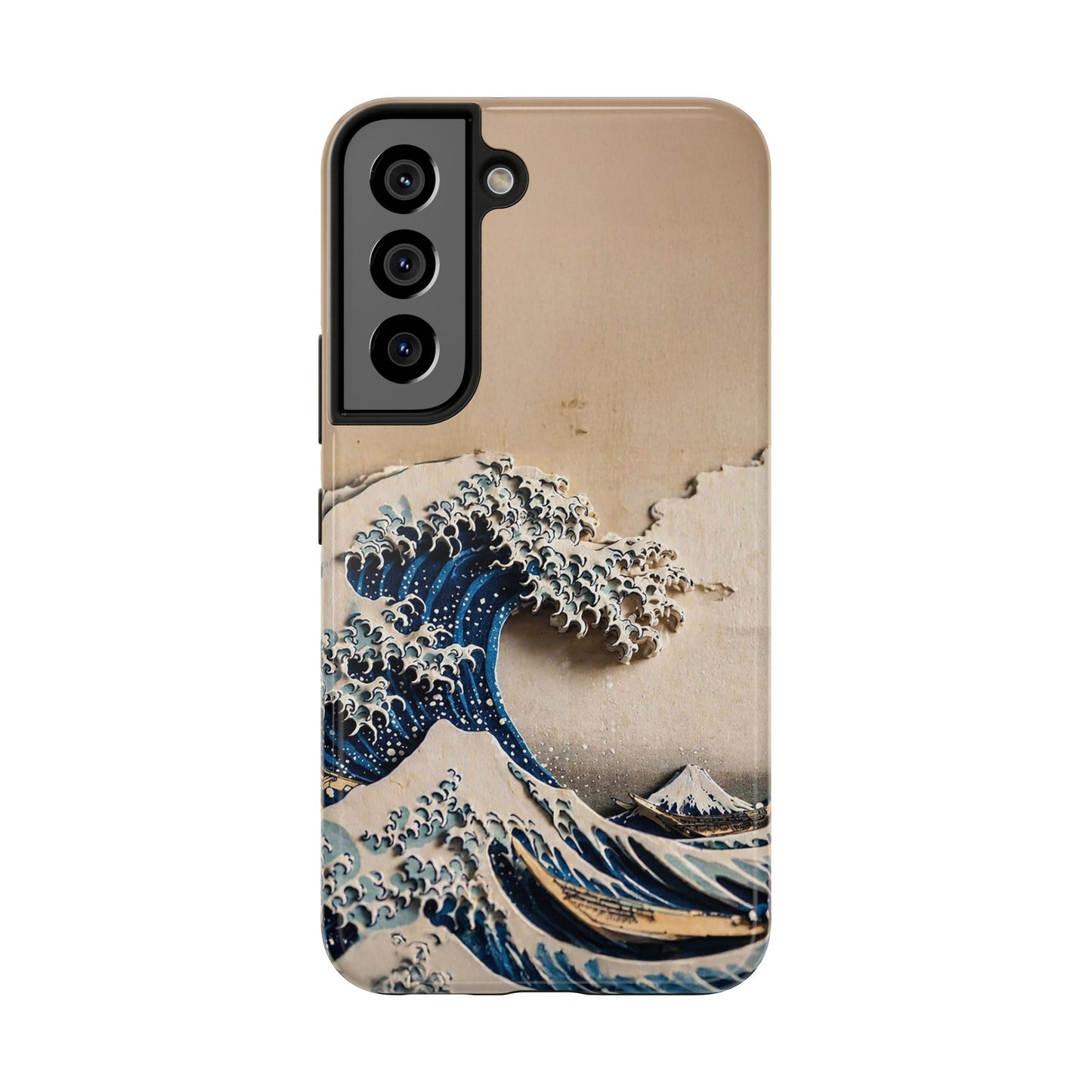 Japanese Great Wave Phone Case | Hokusai Katsushika 3D Art | Edo Era Masterpiece | Fuji Mountain