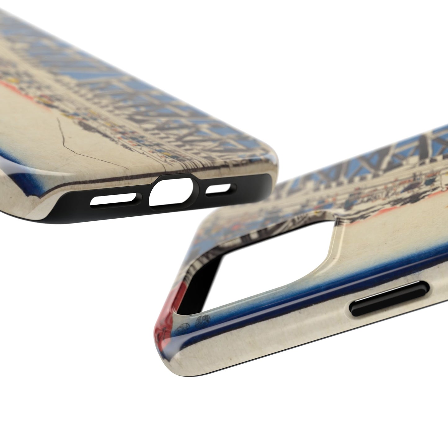 浮世絵ブリッジ・ミニマルスマホケース Ukiyo-e Bridge Minimalist Phone Case