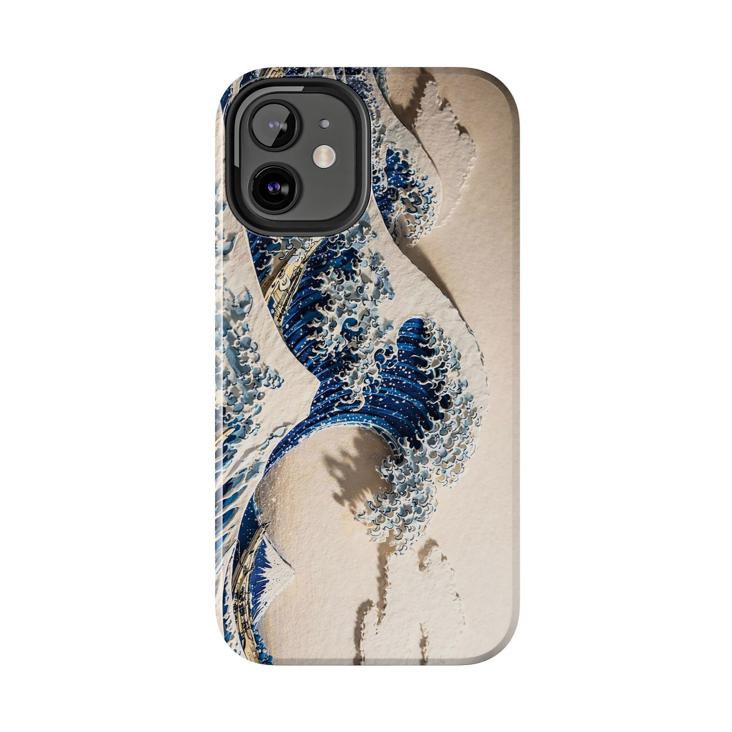Great Wave 3D Embossed Tough Phone Case – Hokusai Japanese Art
