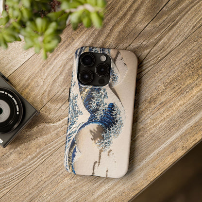 Great Wave 3D Embossed Tough Phone Case – Hokusai Japanese Art