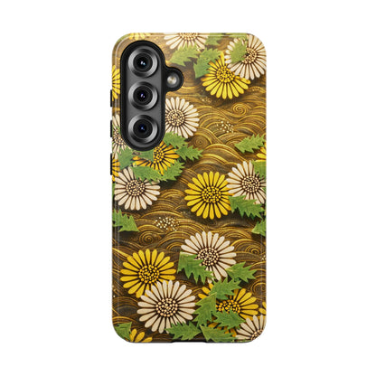 Japanese Dandelion Morning Glow Tough Phone Case | Kamisaka Sekka 1901 | Meiji Era Art