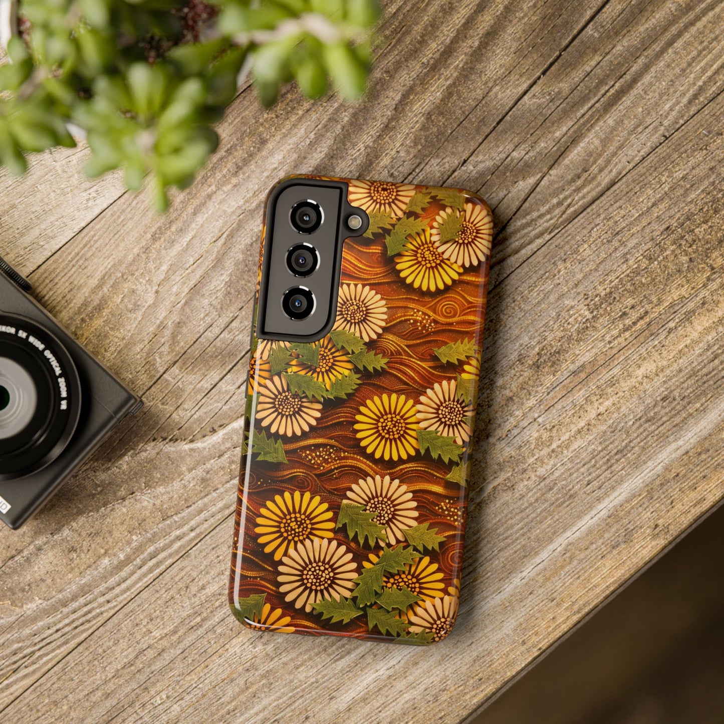 Japanese Dandelion Sunset Glow Tough Phone Case | Kamisaka Sekka 1901 | Meiji Era Art