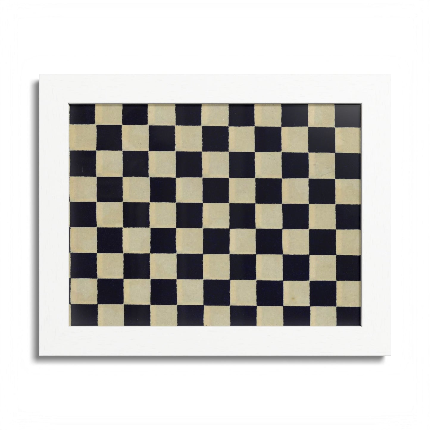 Taisho Era Ichimatsu Checkerboard Framed Poster - 1926 Japanese Chiyogami Wall Art