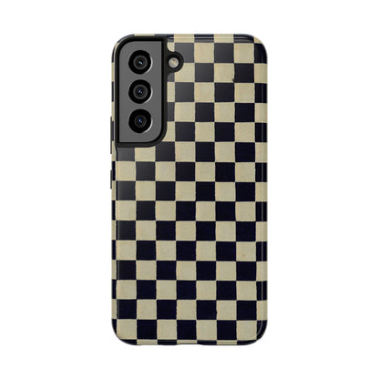 Ichimatsu Check Phone Case | Japanese Chiyogami Art | Taisho Modern Design 1926