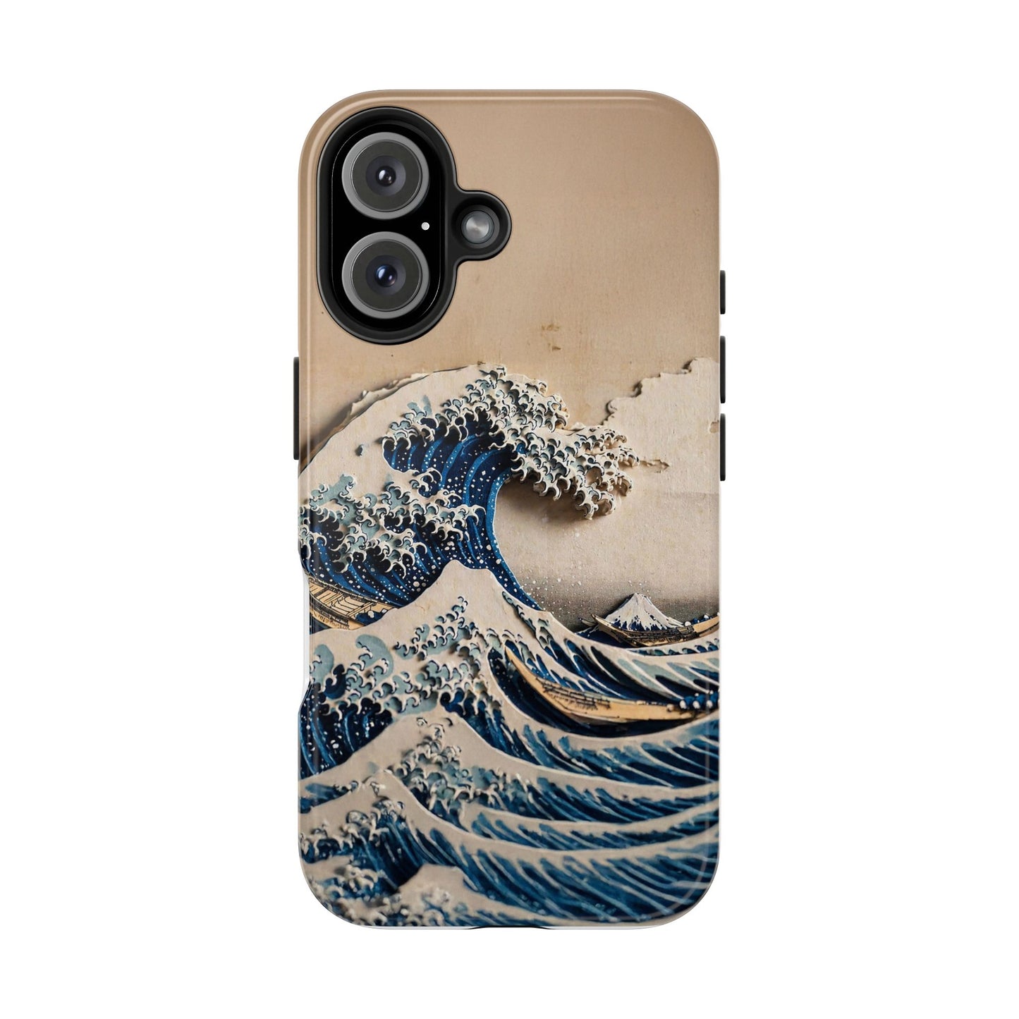 Japanese Great Wave Phone Case | Hokusai Katsushika 3D Art | Edo Era Masterpiece | Fuji Mountain
