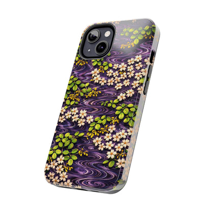 Sakura River Phone Case – Japanese Chiyogami Inspired Design