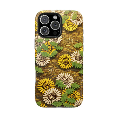 Japanese Dandelion Morning Glow Tough Phone Case | Kamisaka Sekka 1901 | Meiji Era Art