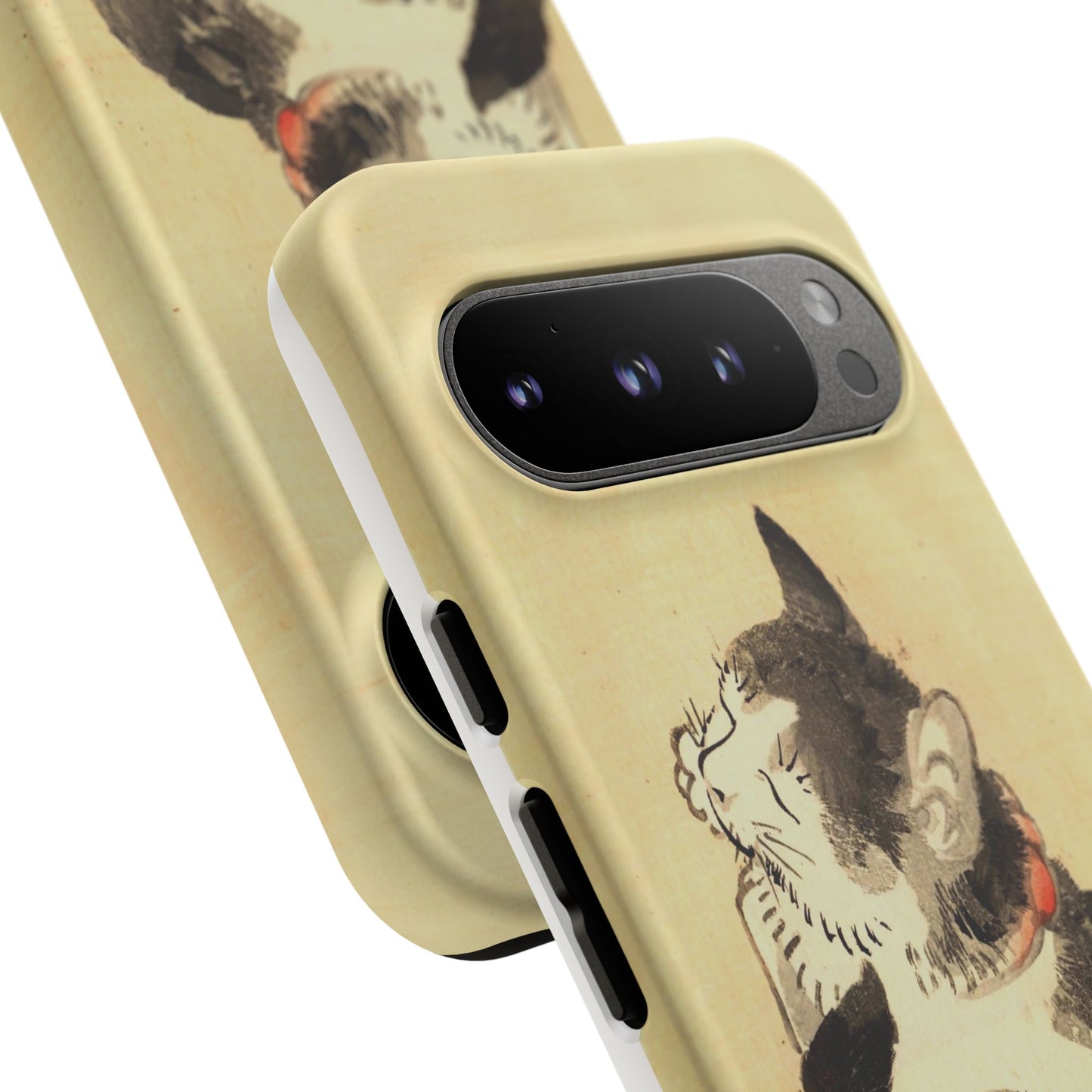 Sleeping Cat iPhone Case | Meiji Era Japanese Ink Painting | Ukiyo-e Art Phone Case | Vintage Japan Cat Gift