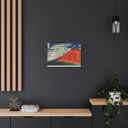 Red Fuji Canvas Print - Hokusai Fine Wind Clear Morning Japanese Ukiyo-e Wall Art