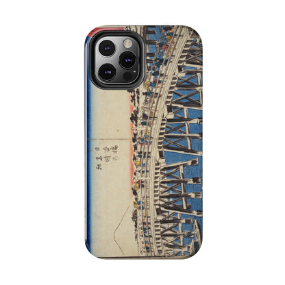 浮世絵ブリッジ・ミニマルスマホケース Ukiyo-e Bridge Minimalist Phone Case