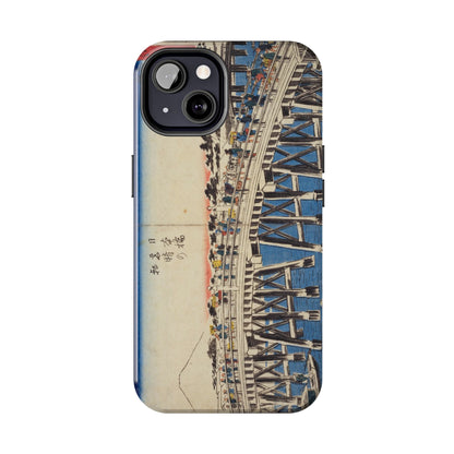 浮世絵ブリッジ・ミニマルスマホケース Ukiyo-e Bridge Minimalist Phone Case