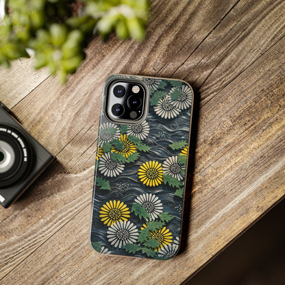 Japanese Dandelion Moonlight Tough Phone Case | Kamisaka Sekka 1901 | Meiji Era Art