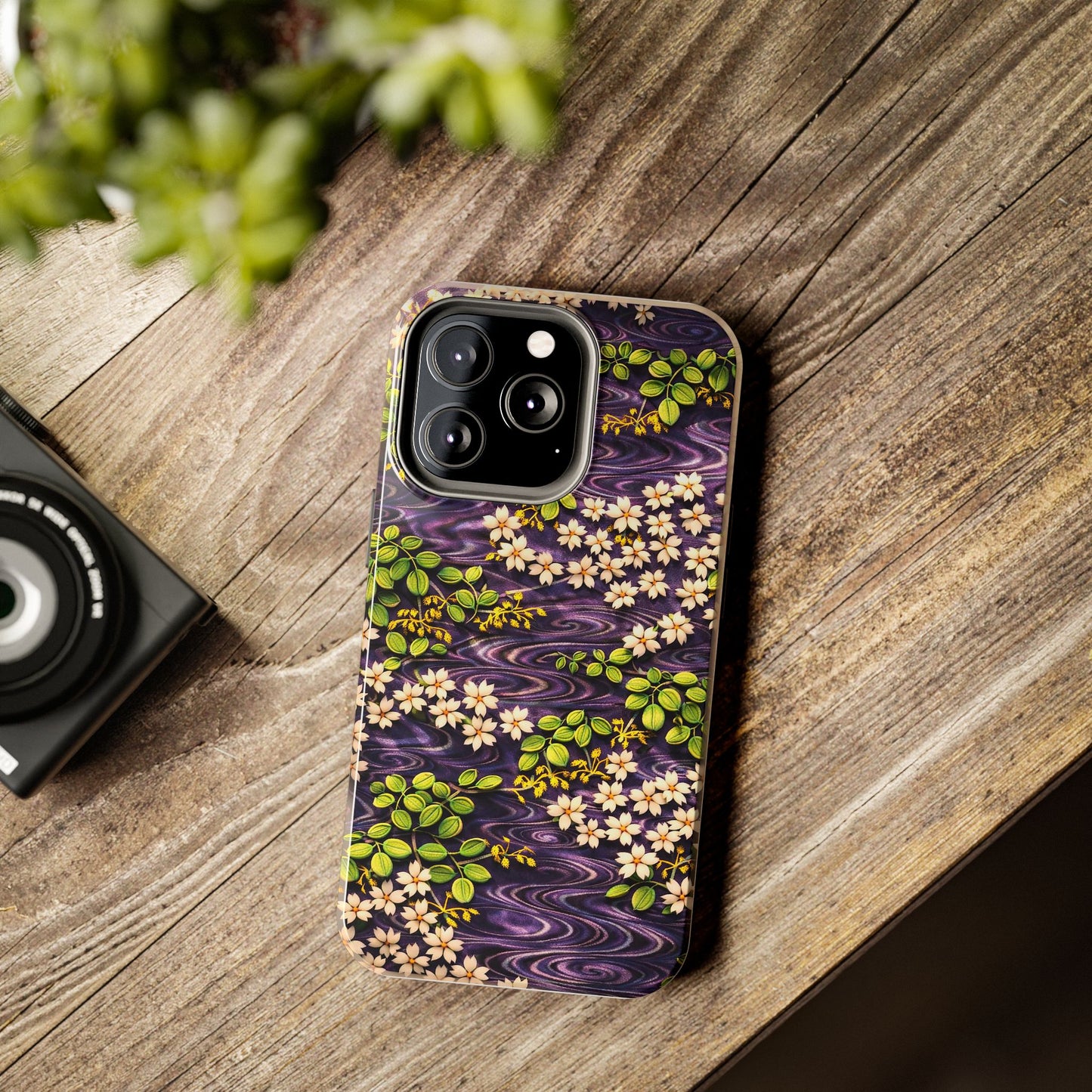 Sakura River Phone Case – Japanese Chiyogami Inspired Design