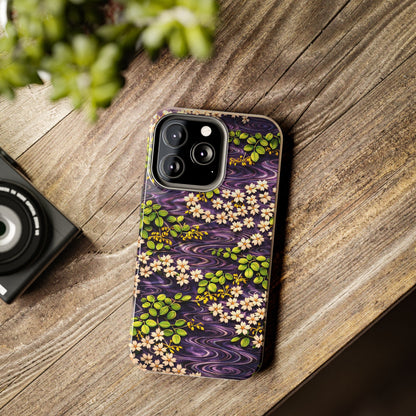 Sakura River Phone Case – Japanese Chiyogami Inspired Design