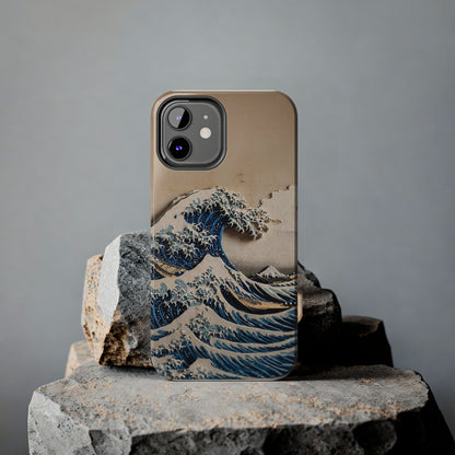 Japanese Great Wave Phone Case | Hokusai Katsushika 3D Art | Edo Era Masterpiece | Fuji Mountain