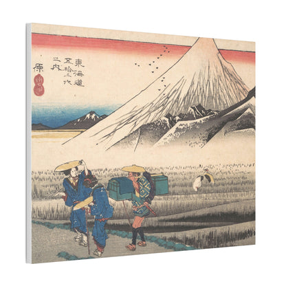 Hara: Morning Fuji - Tokaido 53 Stations Canvas Art | Hiroshige Japanese Woodblock Print