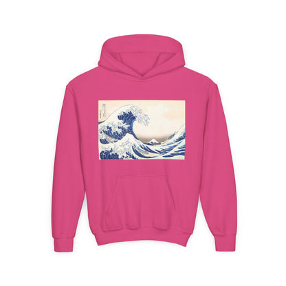 Great Wave off Kanagawa Kids Hoodie - Hokusai Japanese Art Youth Sweatshirt