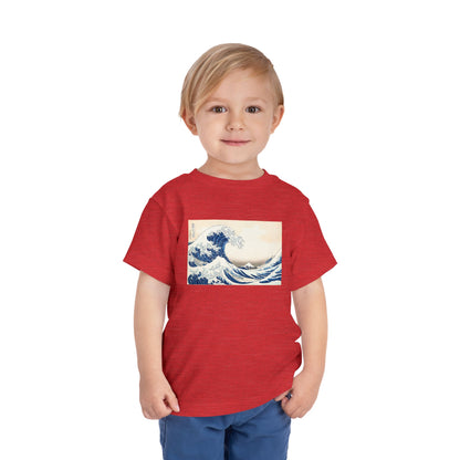 Great Wave off Kanagawa Toddler T-Shirt - Hokusai Japanese Art Kids Tee
