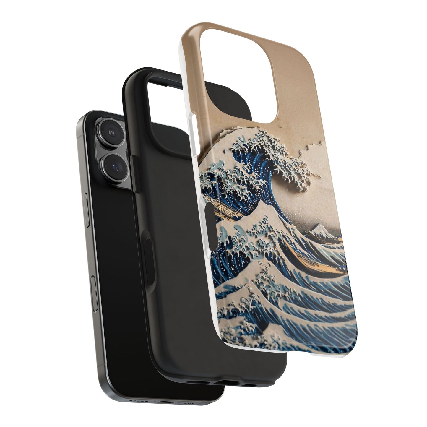 Japanese Great Wave Phone Case | Hokusai Katsushika 3D Art | Edo Era Masterpiece | Fuji Mountain