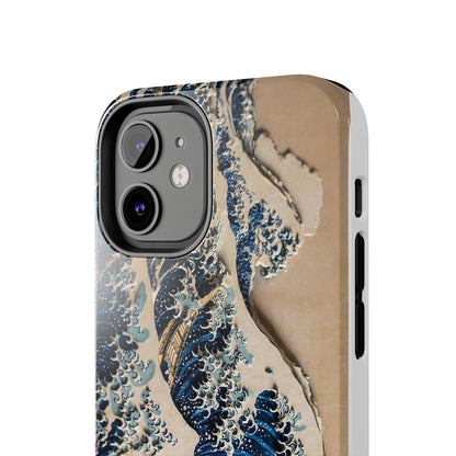 Great Wave 3D Shadow Relief Tough Phone Case – Hokusai Japanese Art