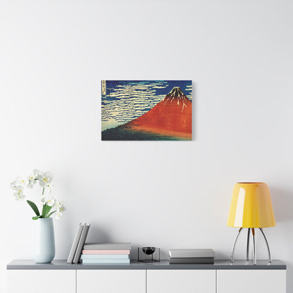 Red Fuji Canvas Print - Hokusai Fine Wind Clear Morning Japanese Ukiyo-e Wall Art