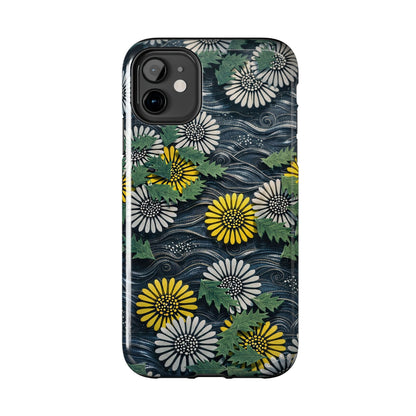 Japanese Dandelion Moonlight Tough Phone Case | Kamisaka Sekka 1901 | Meiji Era Art