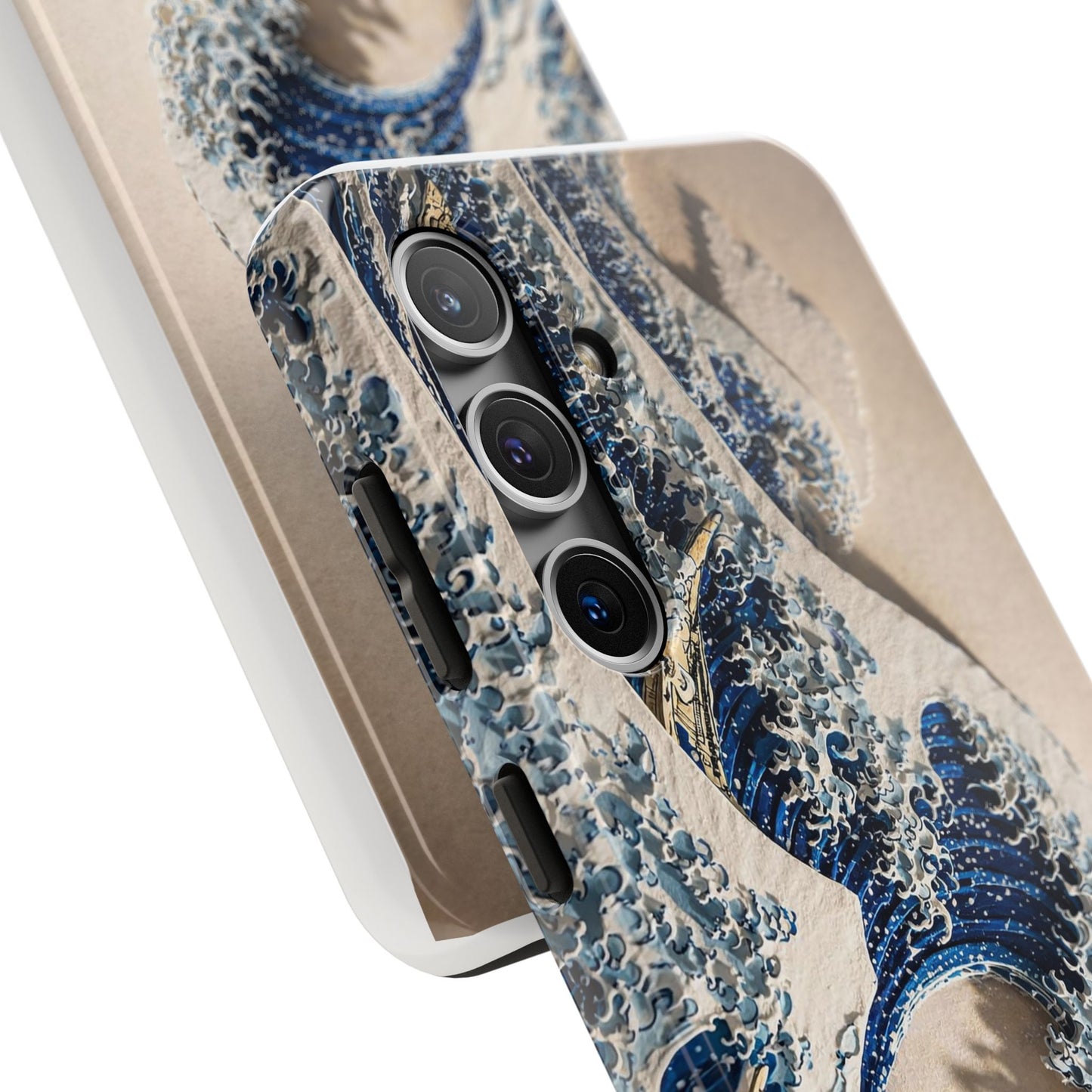 Great Wave 3D Embossed Tough Phone Case – Hokusai Japanese Art