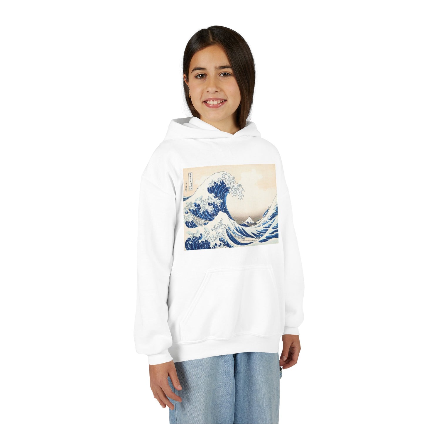 Great Wave off Kanagawa Kids Hoodie - Hokusai Japanese Art Youth Sweatshirt
